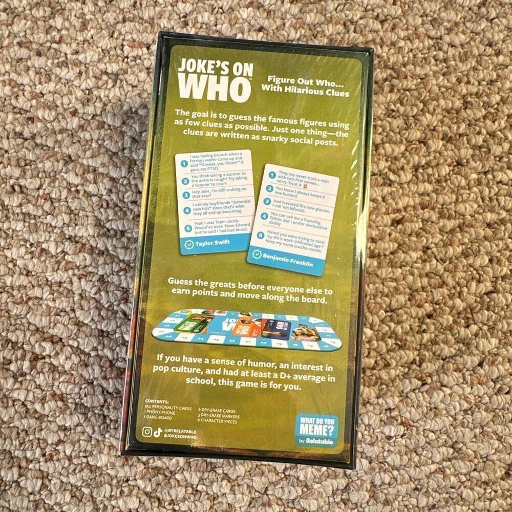 Joke’s on who 17+ party game / tabletop game - Picture 3 of 4